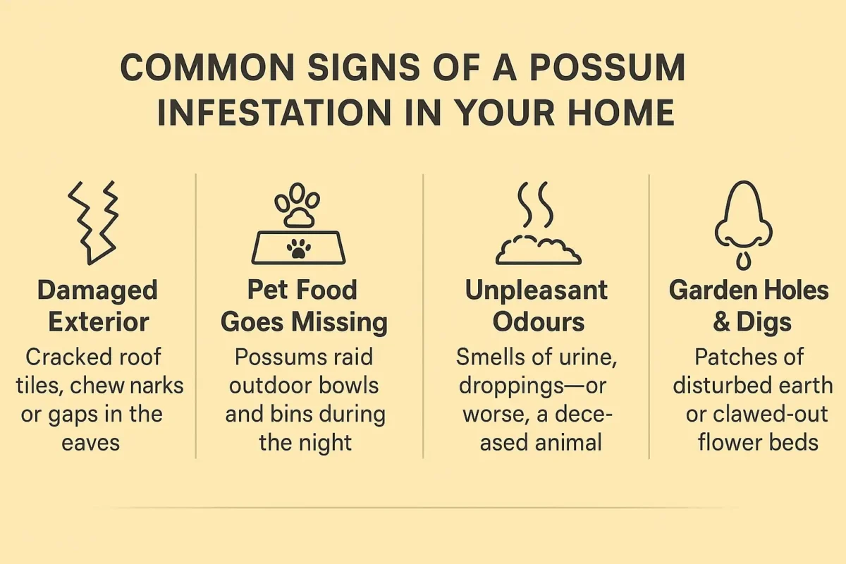 Common Signs of a Possum Infestation in Your Home