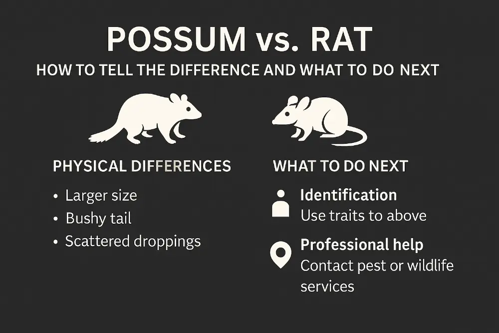 Possum vs Rat – How to Tell the Difference and What to Do Next