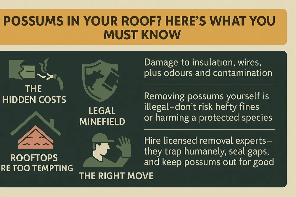 Possums Are Tearing Up Aussie Roofs; Stop Them with 1800Possums