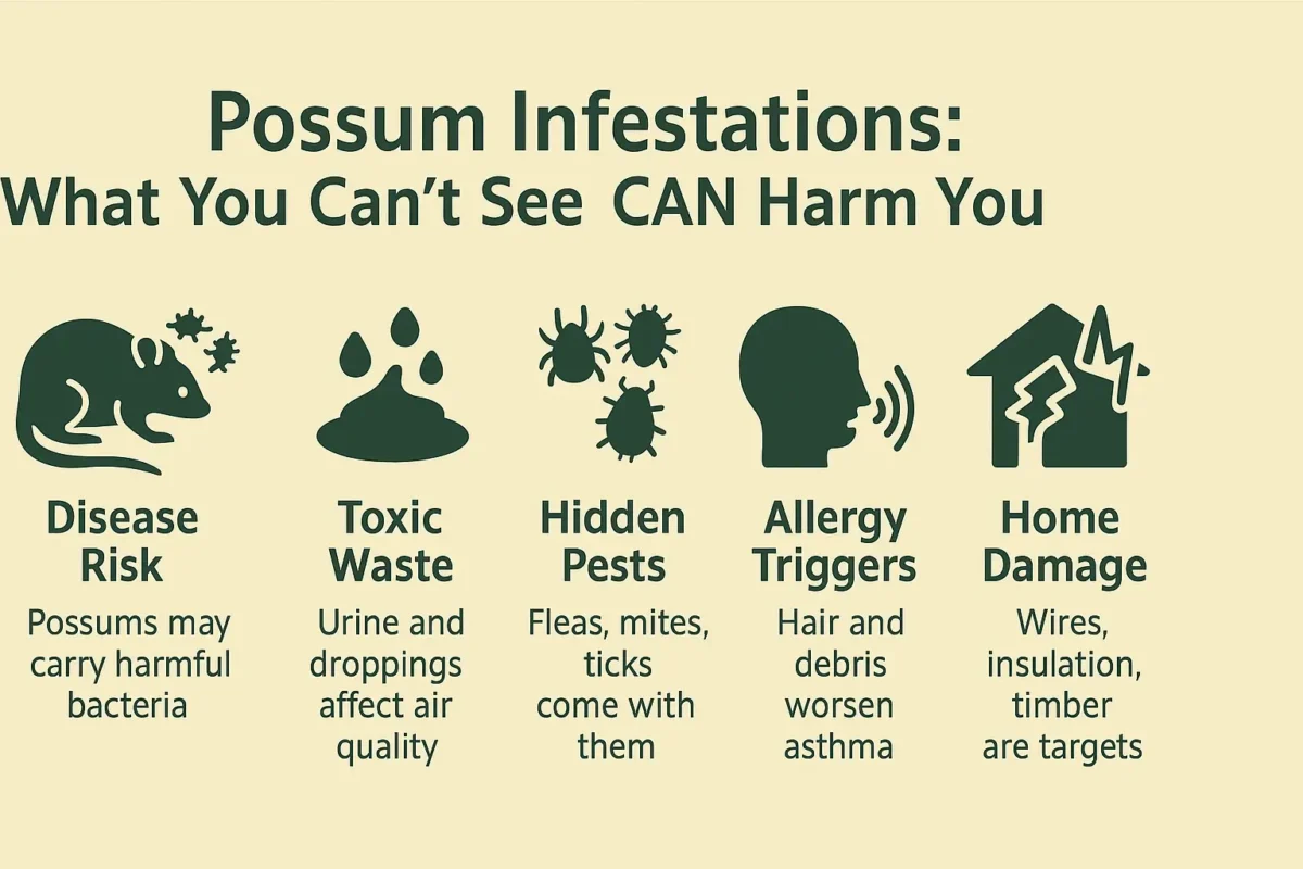 The Hidden Dangers Health Risks of Possum Infestations in Homes