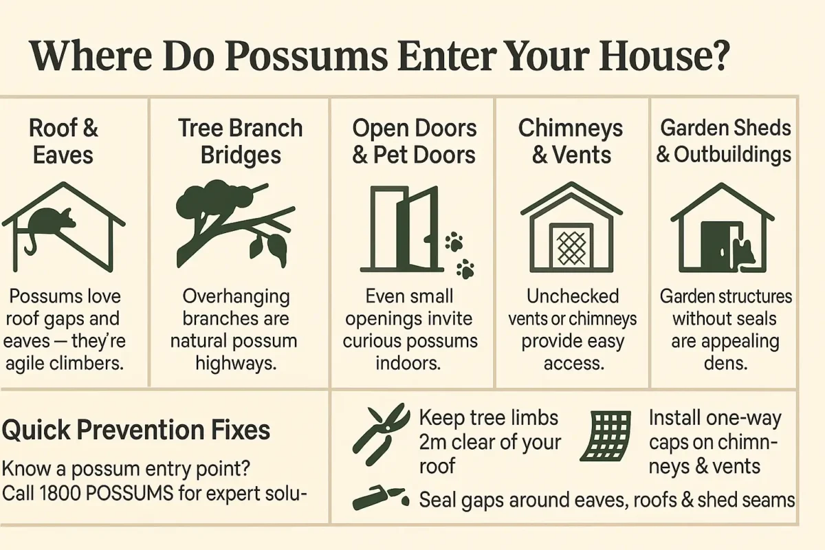 Where Do Possums Enter the House Your Definitive Guide to Identifying Entry Points