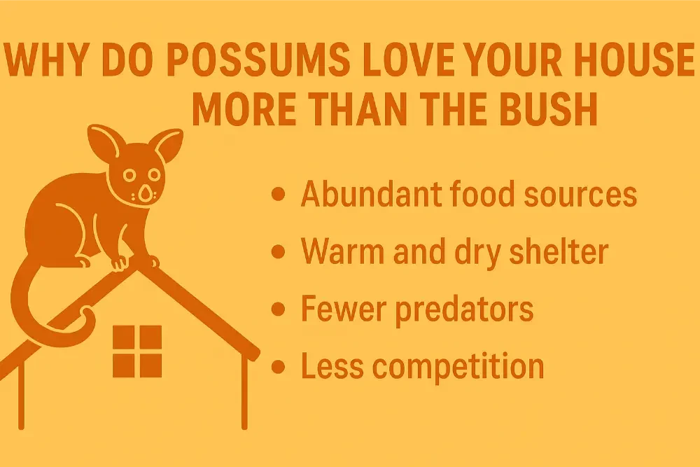 Why Do Possums Love Your House More Than the Bush